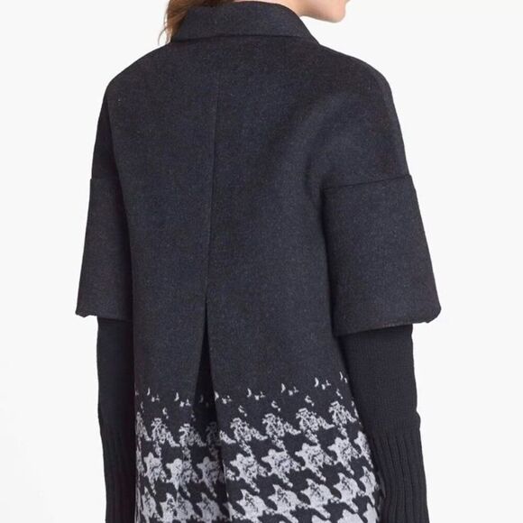 T Tahari Wool Black Blake coat slim fit 3/4 sleeves sz 16 or sz XL - Picture 3 of 13